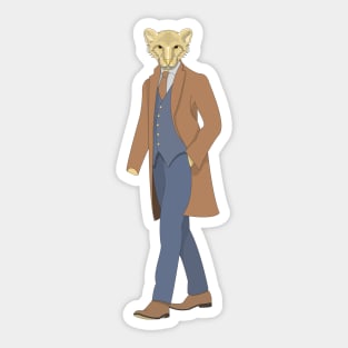 cheetah detective Sticker